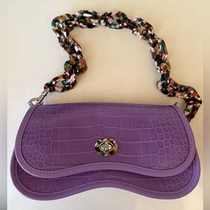 COACH Wavy Dinky Purple Bag